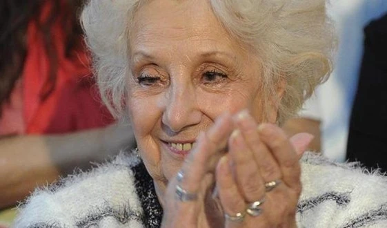 Estela de Carlotto anuncia el encuentro de la nieta 125. Foto: Telam