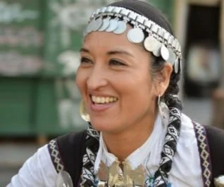 Moira Millan, dirigente mapuche. 