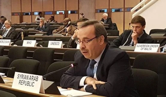 Hussam Addin Ala, representante permanente de Siria ante las Naciones Unidas y las Organizaciones Internacionales en Ginebra.