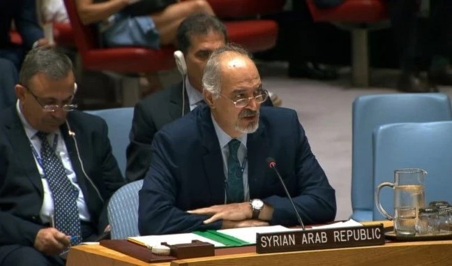 El representante sirio ante las Naciones Unidas, Bashar Jaafari.