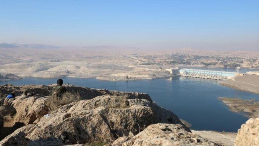 La represa de Tishrin en el sur de la ciudad de Manbij, al norte de Siria. Foto: Reuters.