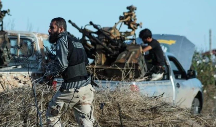 Miembros de grupos armados sirios en Deraa.