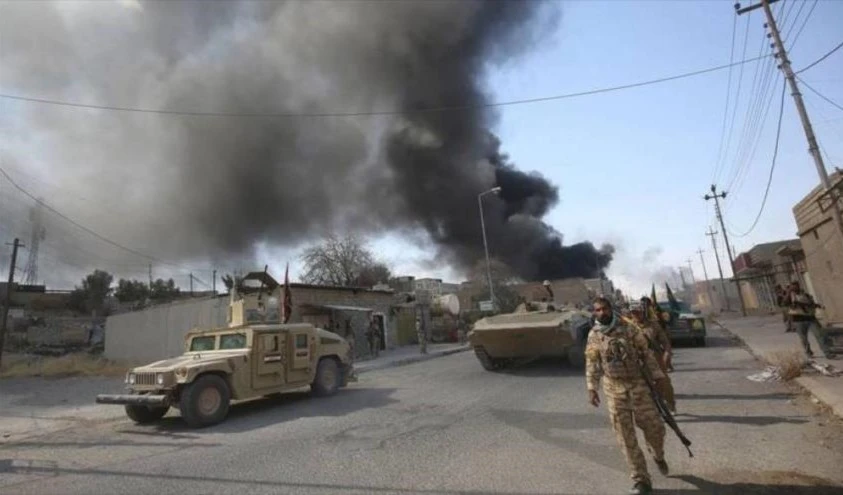 Las fuerzas populares iraquíes usaron misiles guiados para respondir a la ofensiva terrorista.