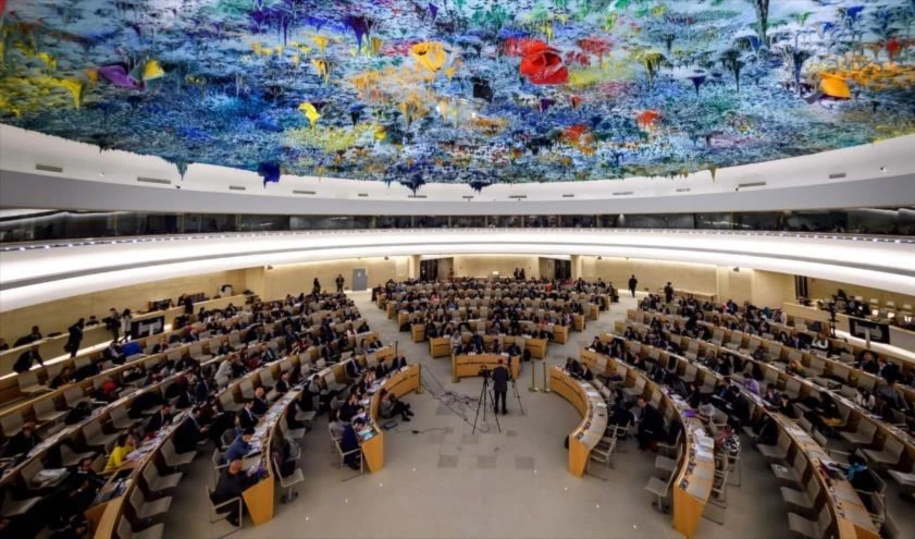 Sesión del Consejo de Derechos Humanos de Naciones Unidas en Ginebra.