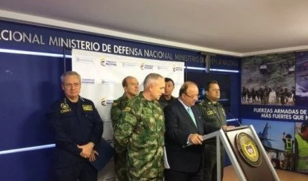 Miembros del Ministerio de Defensa colombiano.