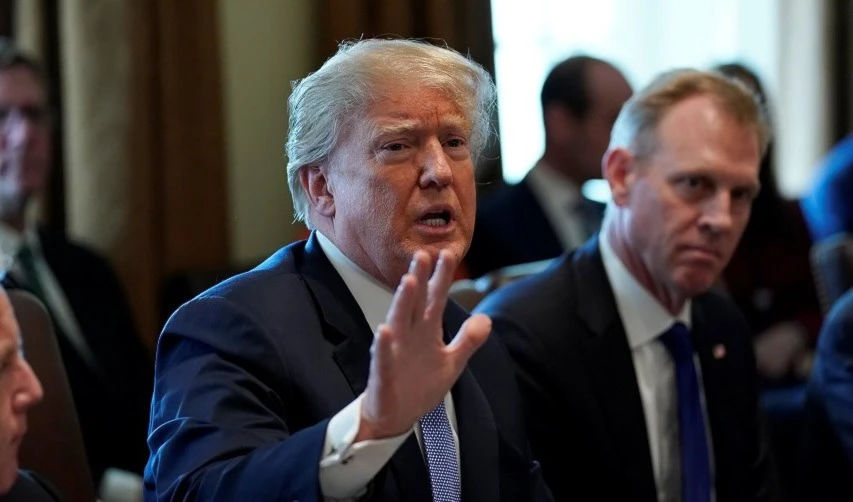 El presidente de Estados Unidos, Donald Trump, en reunión con su gabinete.