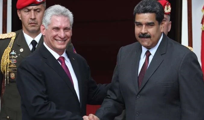 Miguel Díaz-Canel y Nicolás Maduro