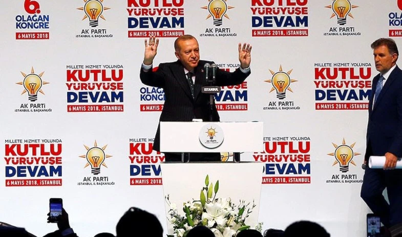Recep Tayyip Erdogan durante un acto de campaña celebrado en Estambul.