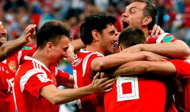 Rusia venció 3-1 a Egipto