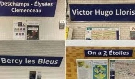 Cambiaron los nombres a seis estaciones del Metro parisino