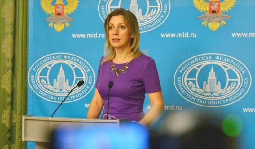 La portavoz de la cancillería rusa, María Zajarova.