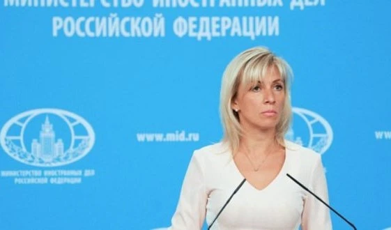 La portavoz de la Cancillería rusa, María Zajarova.