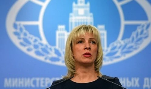 La vocera de la Cancillería rusa, Maria Zajarova.