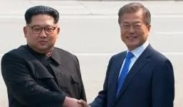 Los líderes de las dos Corea reunidos en histórica cumbre.