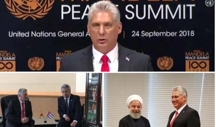 Presidente cubano, Miguel Díaz-Canel, desarrolla intensa agenda en la ONU.