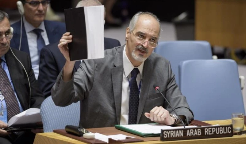 El representante de Siria ante la ONU, Bashar Jaafari.