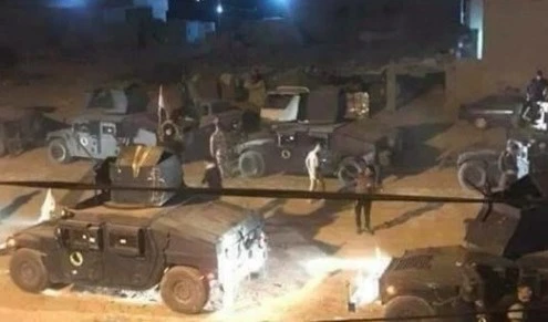 El corresponsal de Al Mayadeen fue comunicado por fuentes informadas que se confirmó la llegada de vehículos militares de EE. UU. a la base "K 1" en Kirkuk.