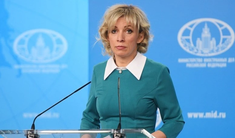 La portavoz del Ministerio de Exteriores de Rusia, María Zajarova.