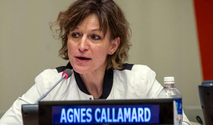 La relatora especial de la ONU sobre ejecuciones extrajudiciales, Agnes Callamard. La relatora especial de la ONU sobre ejecuciones extrajudiciales, Agnes Callamard.
