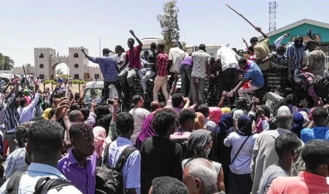 Manifestaciones antigubernamentales en Sudán.