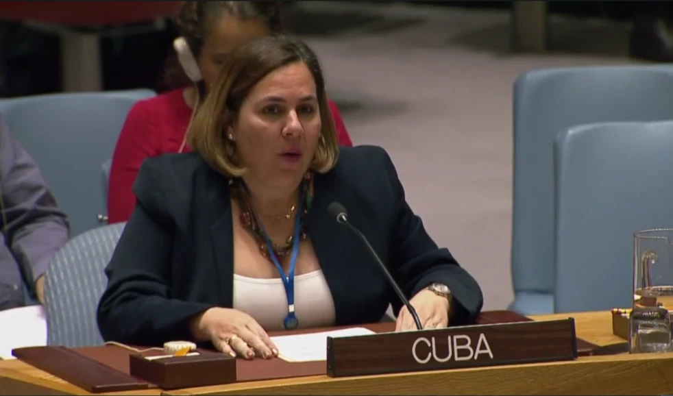 Ana Silvia Rodríguez, representante permanente alterna de Cuba ante la ONU.