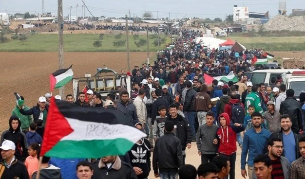 Varios heridos palestinos este viernes durante las Marchas de Retorno.