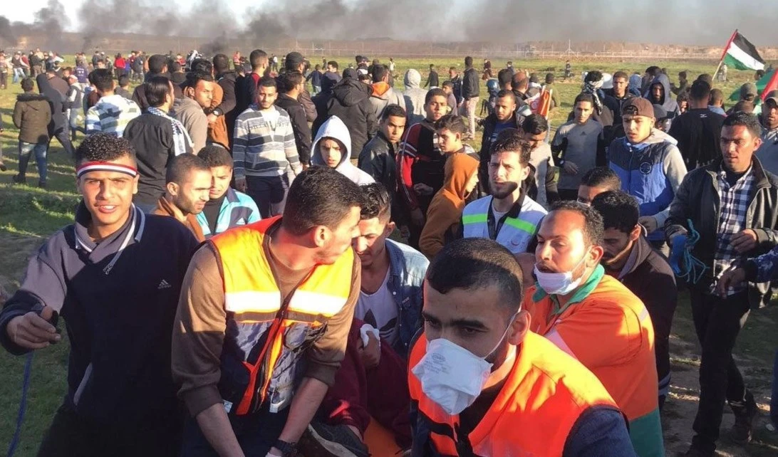 Cincuentas palestinos resultan heridos durante la Marcha de Retorno del viernes. Cincuentas palestinos resultan heridos durante la Marcha de Retorno del viernes.