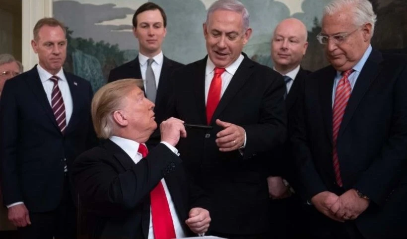 Netanyahu pide a Trump reconocer la anexión de Cisjordania.