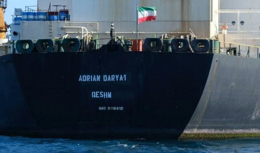 Petrolero iraní Adrián Darya I pone rumbo a Turquía.