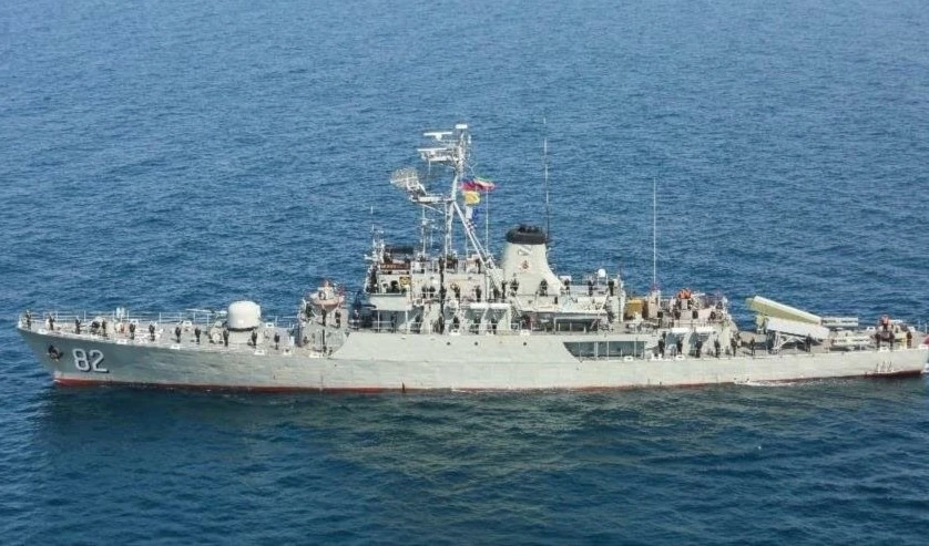 Irán despliega el avanzado destructor Sahand en el golfo de Adén.