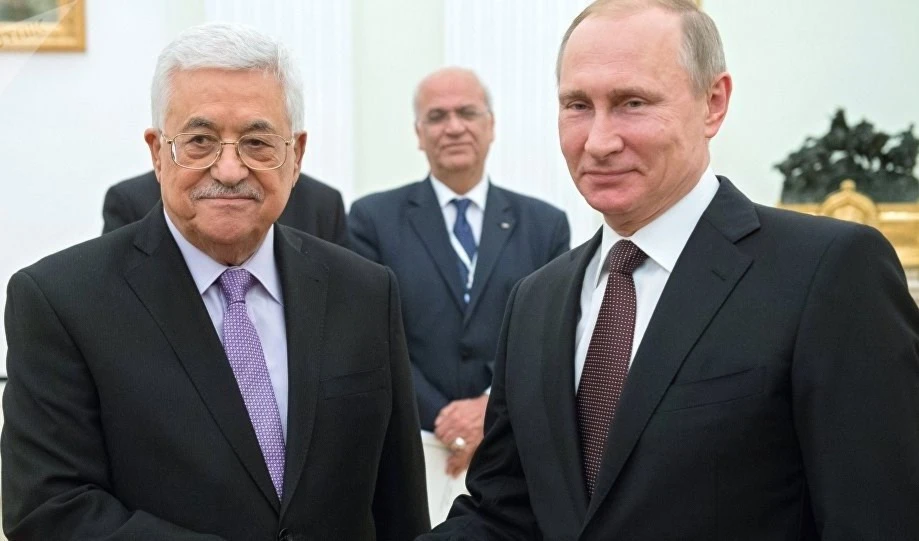 Presidente palestino prevé examinar con Putin situación en Medio Oriente.