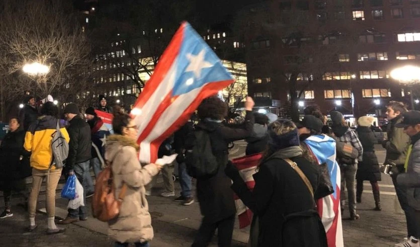 Las protestas se extendieron a Nueva York
