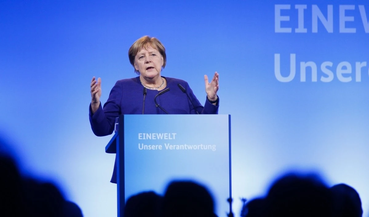 La canciller alemana Angela Merkel en Berlín. 