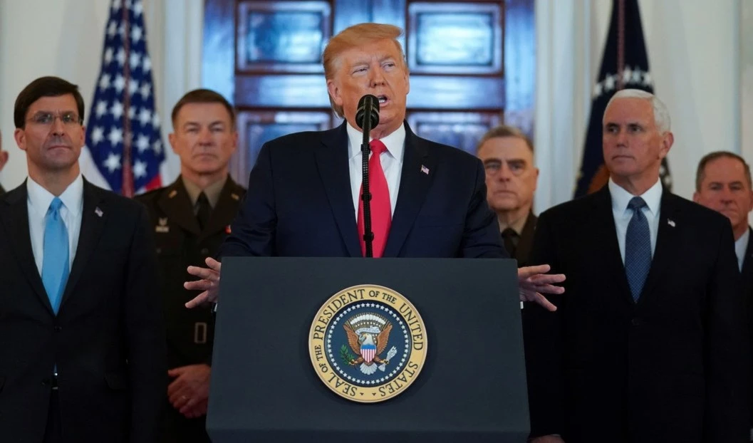 Trump anuncia sanciones punitivas adicionales inmediatas contra Irán tras ataque en Iraq.