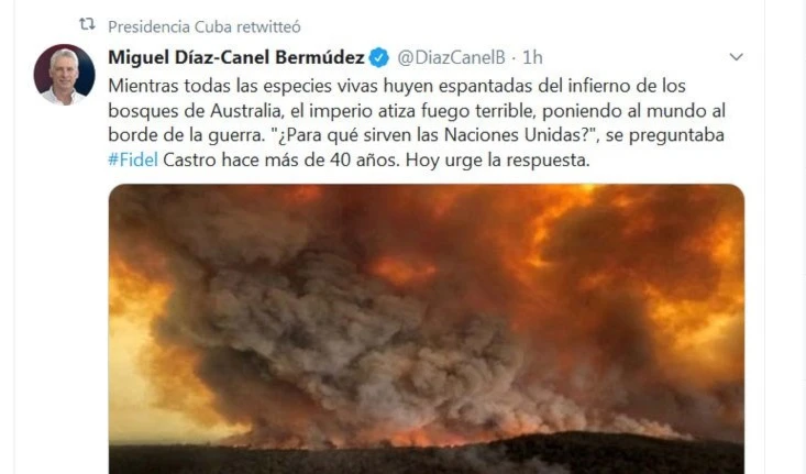 EE.UU. atiza la guerra contra Irán, denuncia presidente de Cuba EE.UU. atiza la guerra contra Irán, denuncia presidente de Cuba
