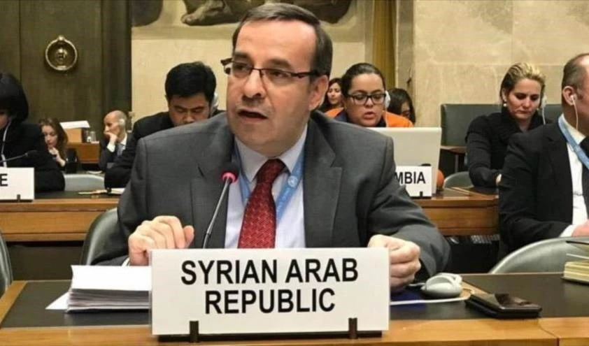 Hussam al-Din Ala representante permanente de Siria ante la sede de las Naciones Unidas en Ginebra.