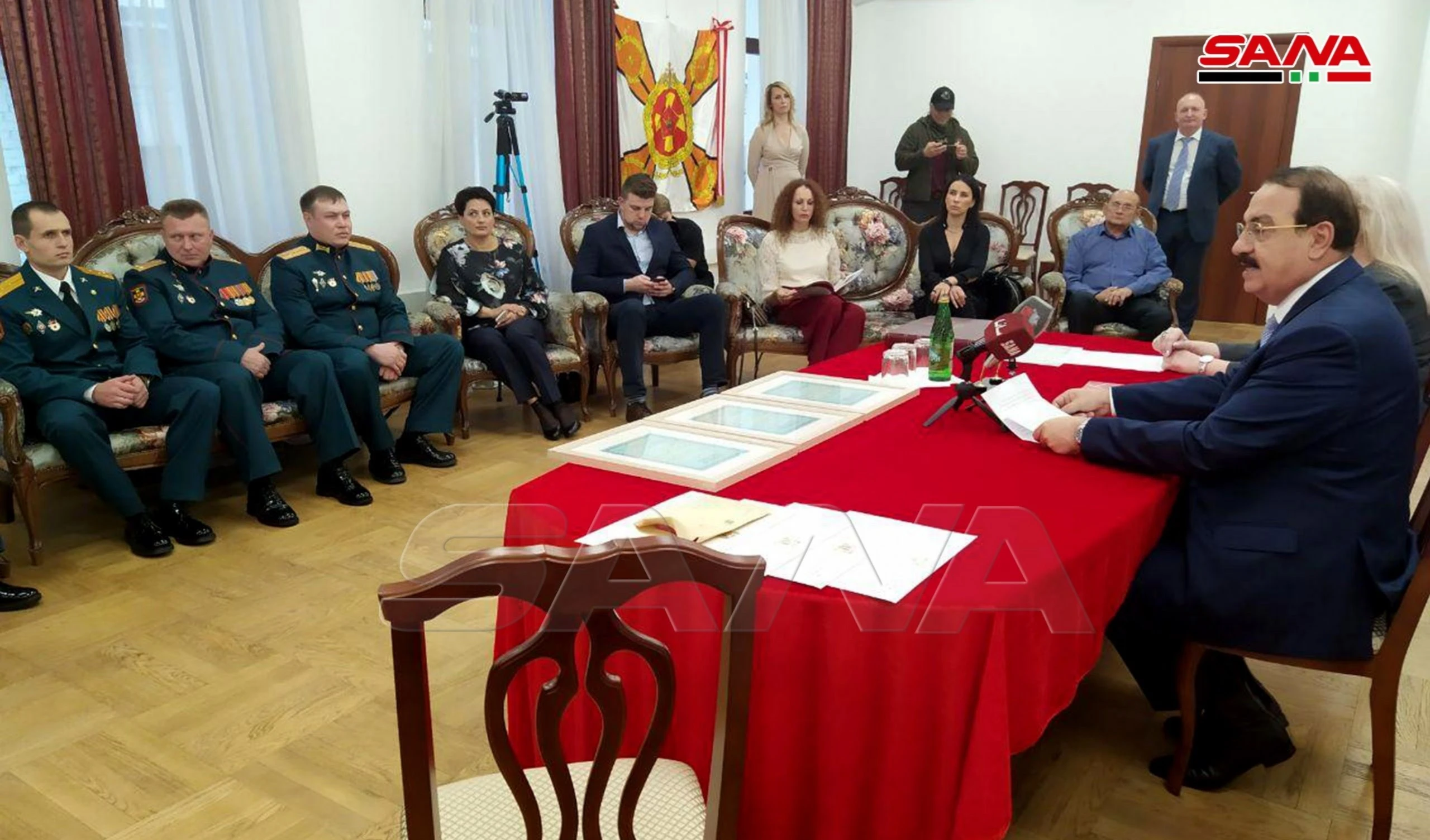 El embajador de Siria en Rusia, Riad Haddad, durante un evento social en la “Casa de las Nacionalidades” en Moscú.