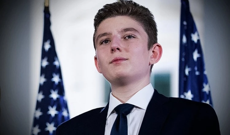 Barron Trump, hijo menor del presidente de Estados Unidos.