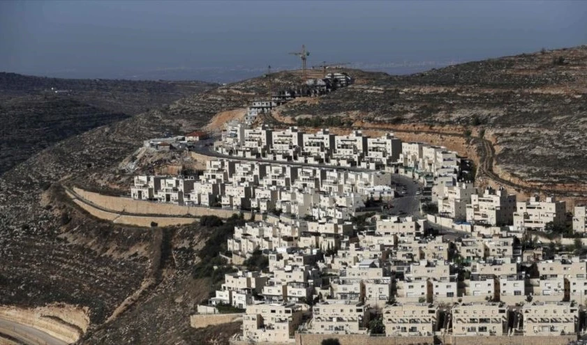 Asentamiento ilegal en Cisjordania.