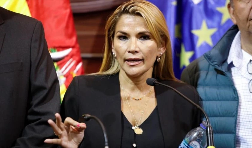 La expresidenta del gobierno de facto de Bolivia, Jeanine Áñez.
