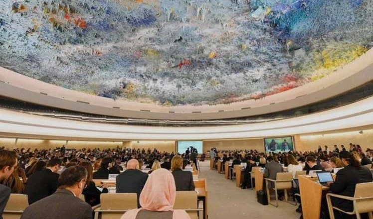 Sesión del Consejo de Derechos Humanos de la ONU, en Ginebra. Sesión del Consejo de Derechos Humanos de la ONU, en Ginebra.