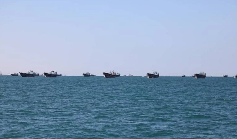 Maniobras navales iraníes.