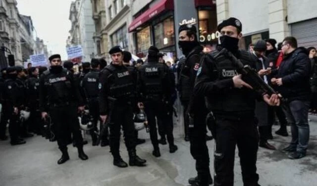 Miembros de la policía turca.