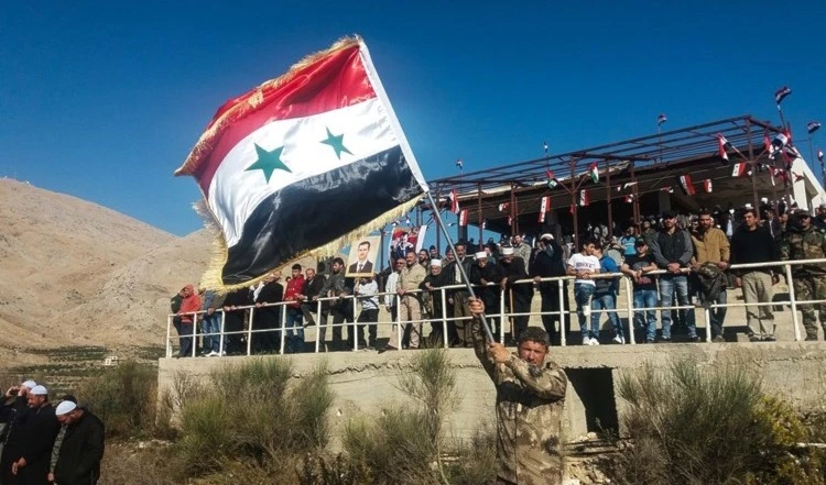 Pobladores del Golán sirio ocupado.