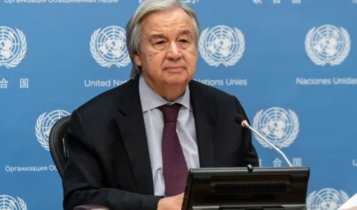 El secretario general de las Naciones Unidas, Antonio Guterres, fotografiado durante una rueda de prensa en la sede de la ONU en Nueva York.