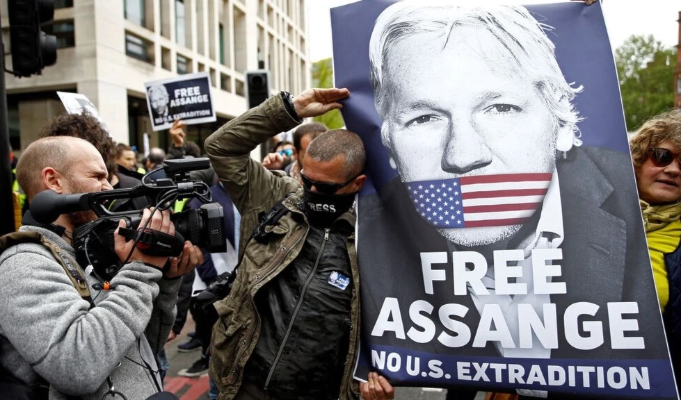 Masiva marcha en Londres contra extradición de Assange a EE.UU.  Masiva marcha en Londres contra extradición de Assange a EE.UU.