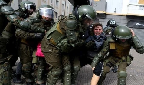 Los estudiantes chilenos padecen la criminalización del gobierno de Piñera 