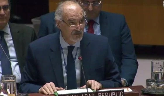 Bashar Jaafari, representante permanente de Siria ante el Consejo de Seguridad de la ONU. 