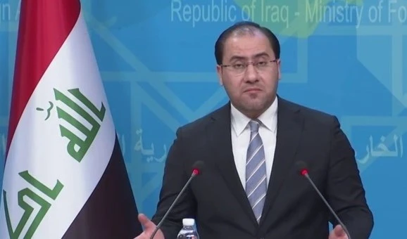 El portavoz del Ministerio de Relaciones Exteriores iraquí, Ahmed Al-Sahhaf.