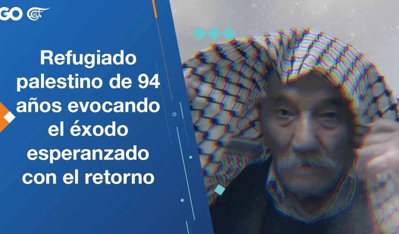 Refugiado palestino de 94 años evocando el éxodo esperanzado con el retorno